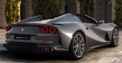 Ferrari 812 GTS 2022 rear view