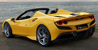 Ferrari F8 Spider 2022 rear view