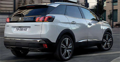 Peugeot 3008 Hybrid 4 2022 rear view