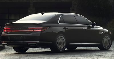 Genesis G90 2021 rear view