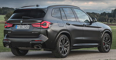 BMW X3 2024 rear view