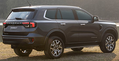 Ford Everest 2024 rear view