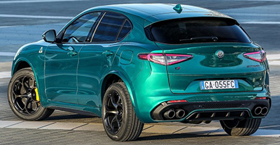 Alfa Romeo Stelvio Quadrifoglio 2023 rear view