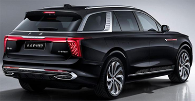 Hongqi E-HS9 2022 rear view