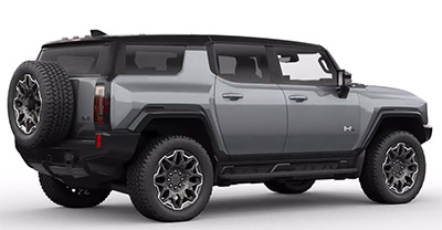 GMC Hummer EV SUV 2024 rear view