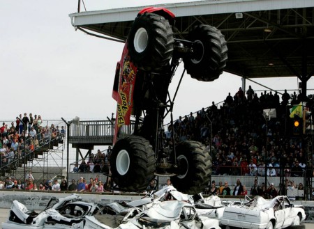 Monster truck show in Dubai Festival City