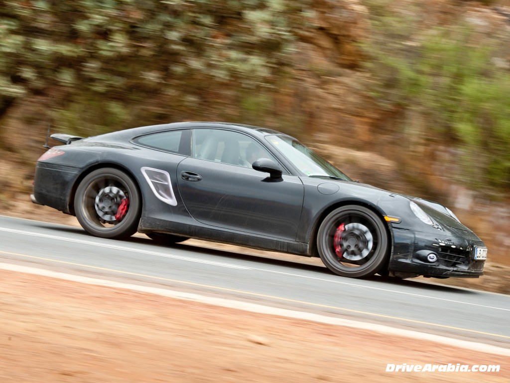 Porsche 911 2012-2013 prototype in testing