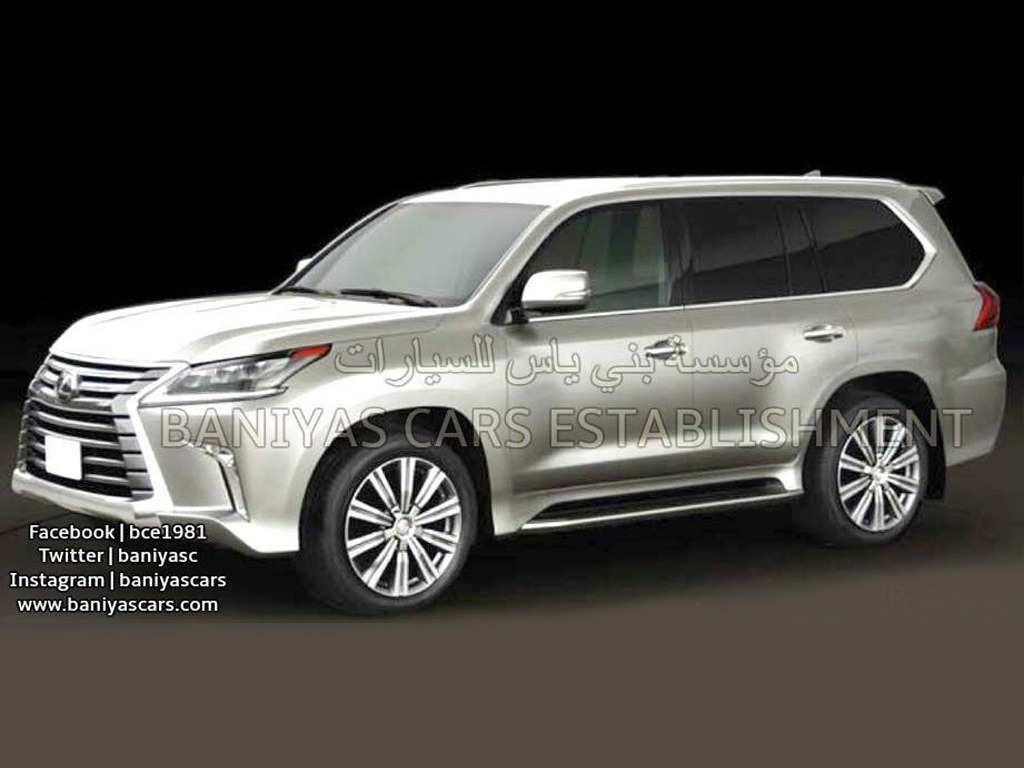 Lexus LX570 2016 facelift leaked, already spotted in Dubai