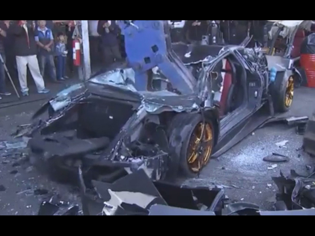 lambo crushed taiwan