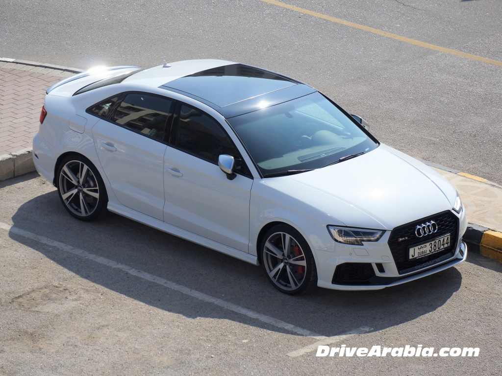 So we got a 2018 Audi RS 3 Sedan