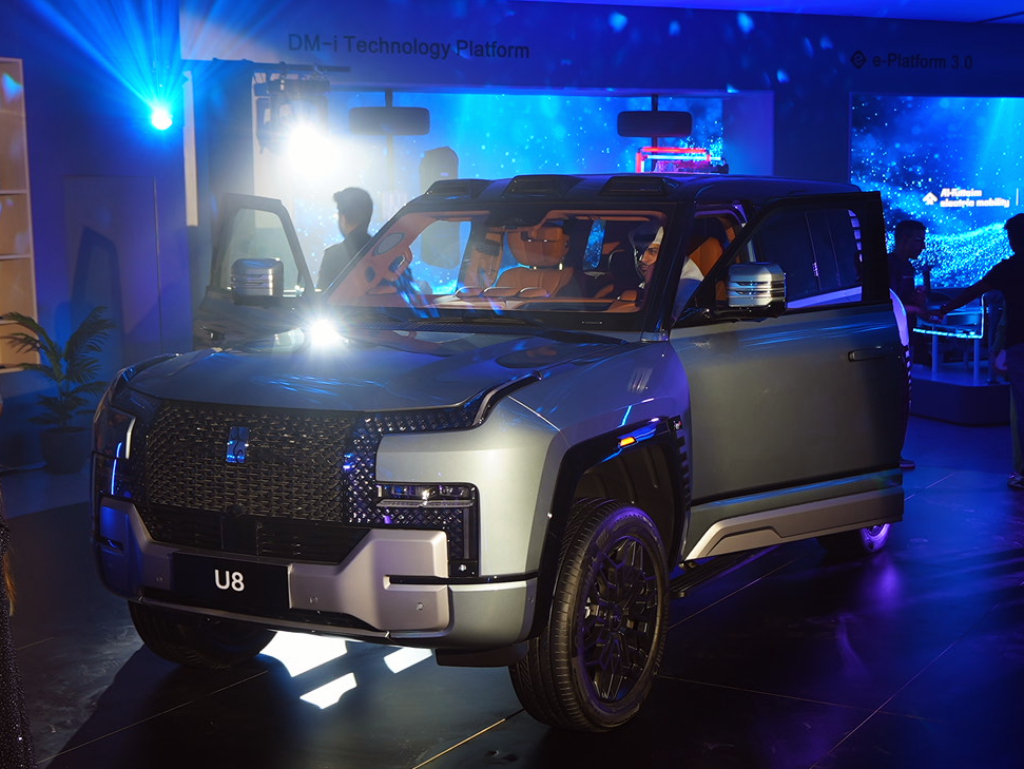 2025 Yangwang U8 previewed in new BYD showroom in Dubai